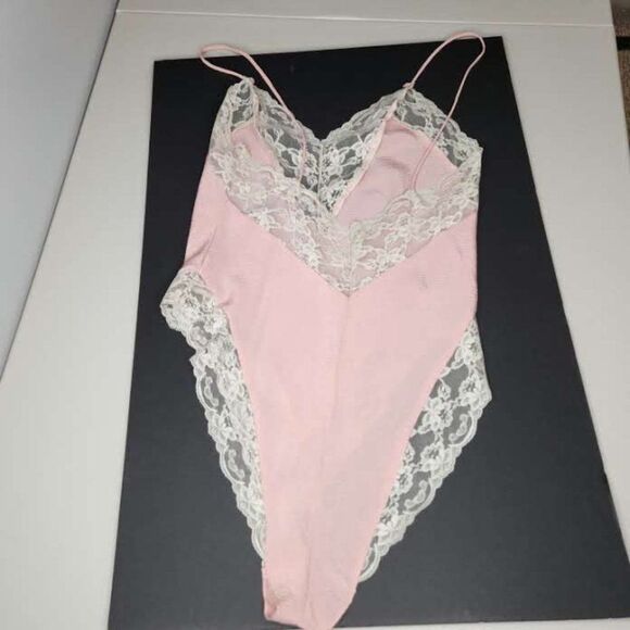 Vintage Victoria's Secret Gold Label Laced Bodysuit Lingerie Sleepwear Large - Picture 4 of 6